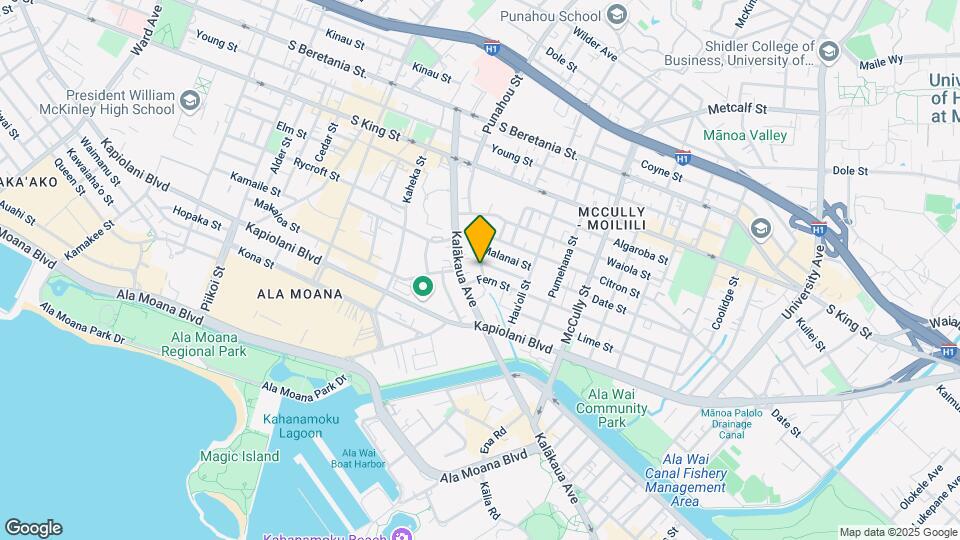 770 Punahou St Map and Location Details