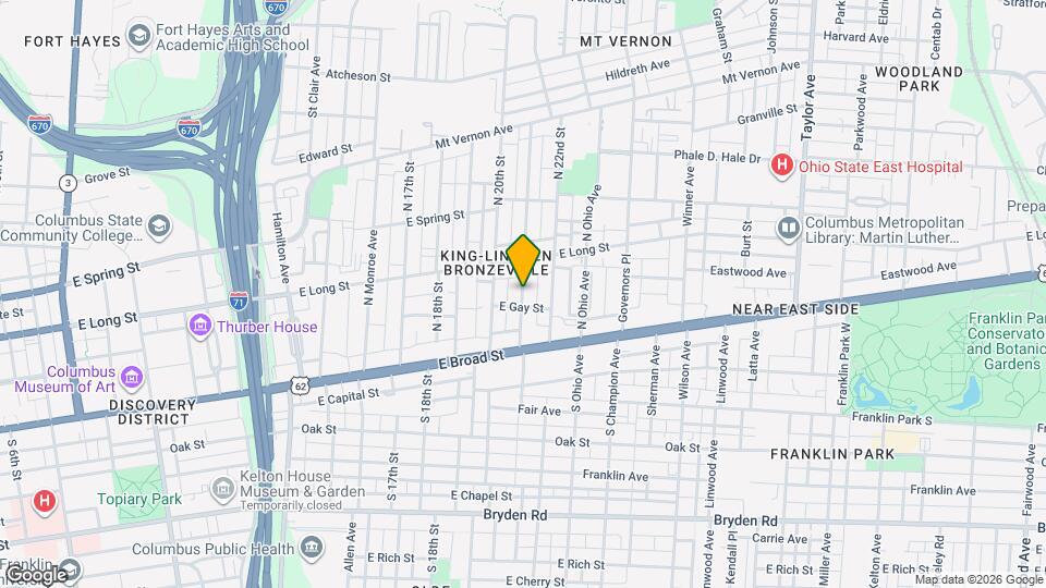 73 N 21st St Map and Location Details