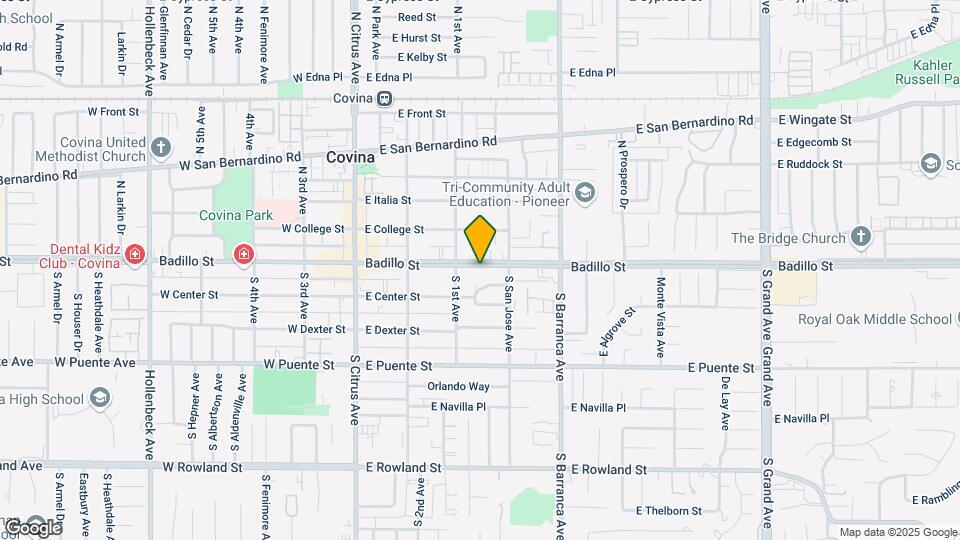 334 E Badillo St Map and Location Details