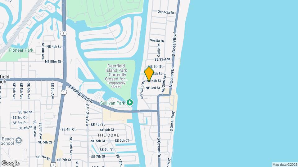 Twin Palms Resort Apartments Map and Location Details