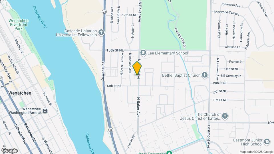 1322 N Baker Ave Map and Location Details