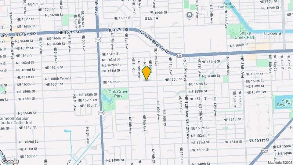 930 NE 160th St Map and Location Details