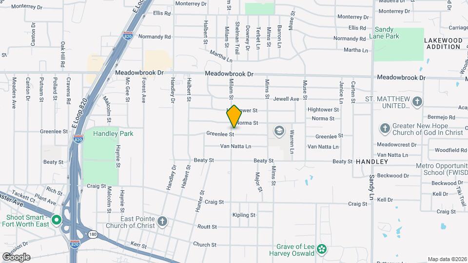 6901 Greenlee St Map and Location Details