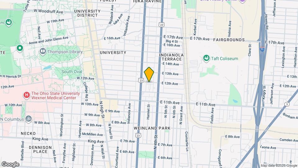 257 E 12th Ave Mapa y Detalles de la Ubicación