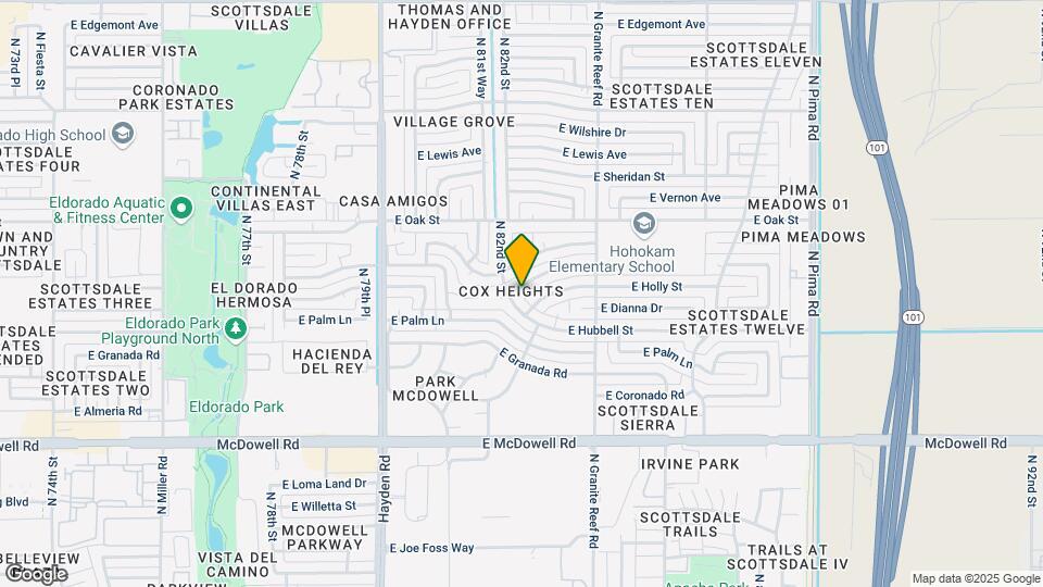 8243 E Monte Vista Rd Map and Location Details