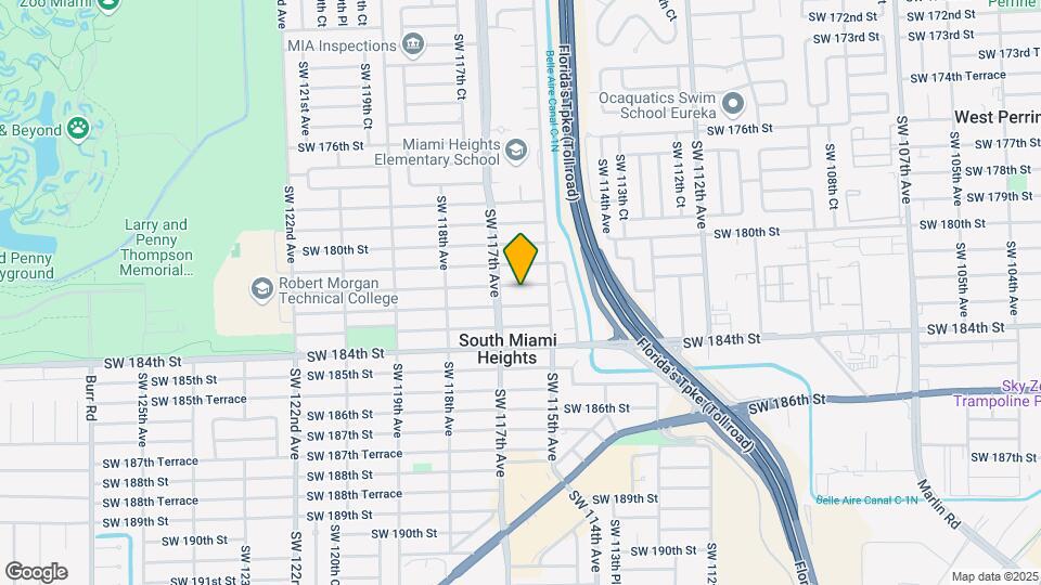 11600 SW 181st Terrace Map and Location Details