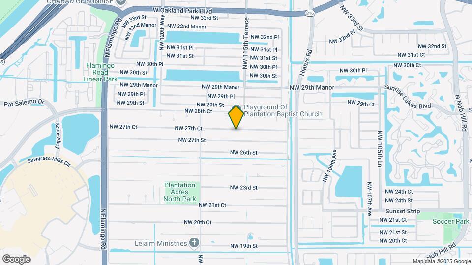 11540 NW 27th Ct Map and Location Details