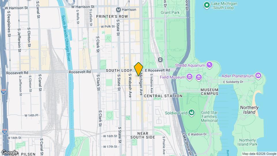 1234 S Michigan Ave, Unit 2512 Mapa y Detalles de la Ubicación