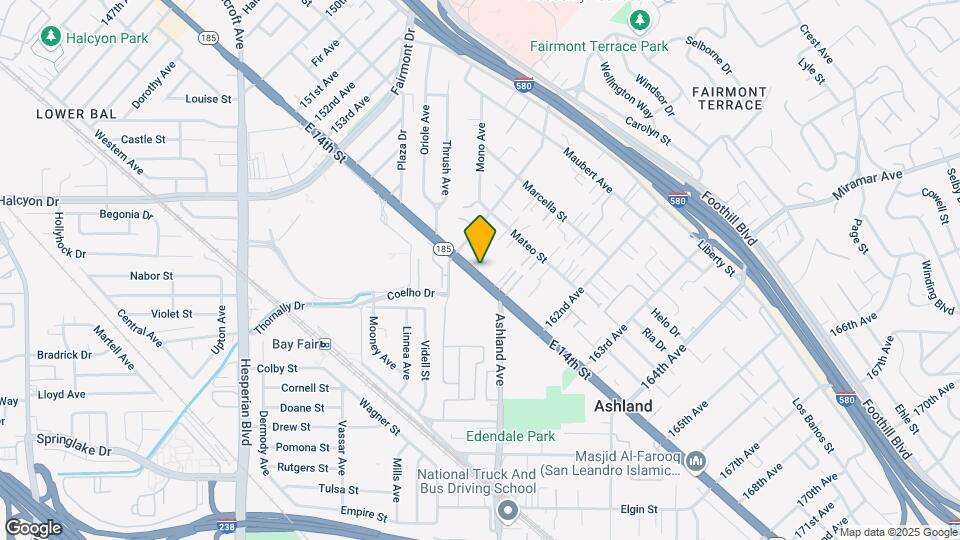 15956 E 14th St Map and Location Details