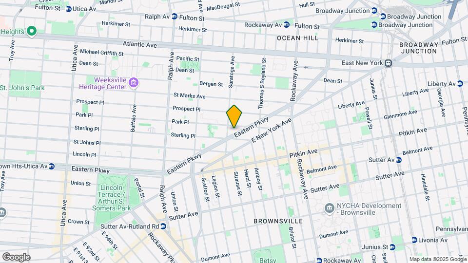 1559 Eastern Pkwy Map and Location Details