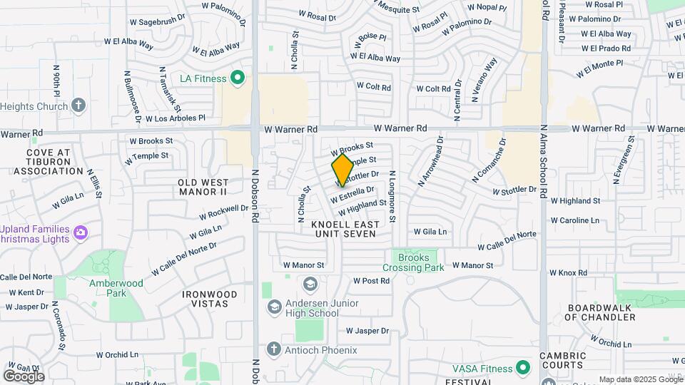 1708 W Estrella Dr Map and Location Details