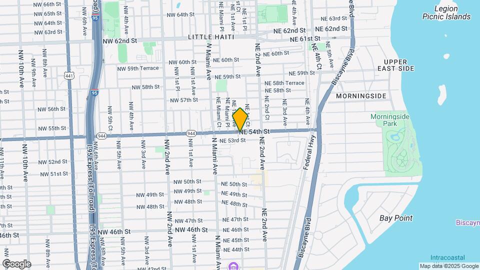 100 NE 54th St Mapa y Detalles de la Ubicación