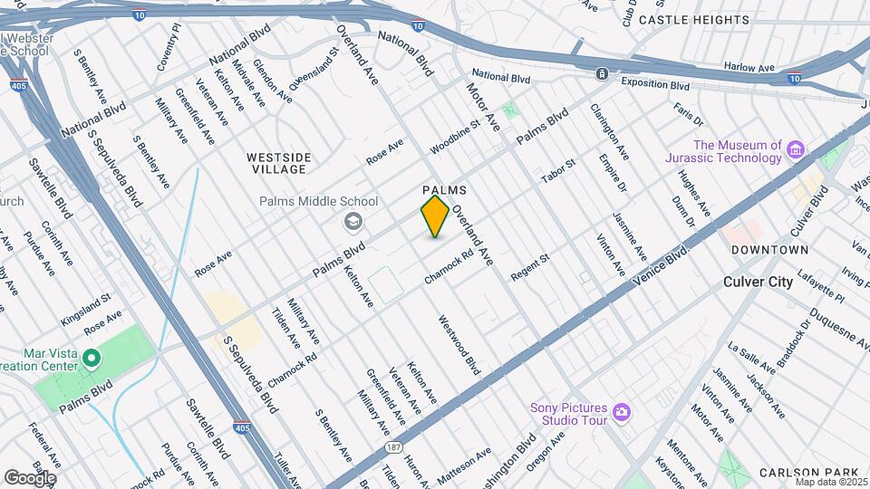 10753 Tabor St Map and Location Details
