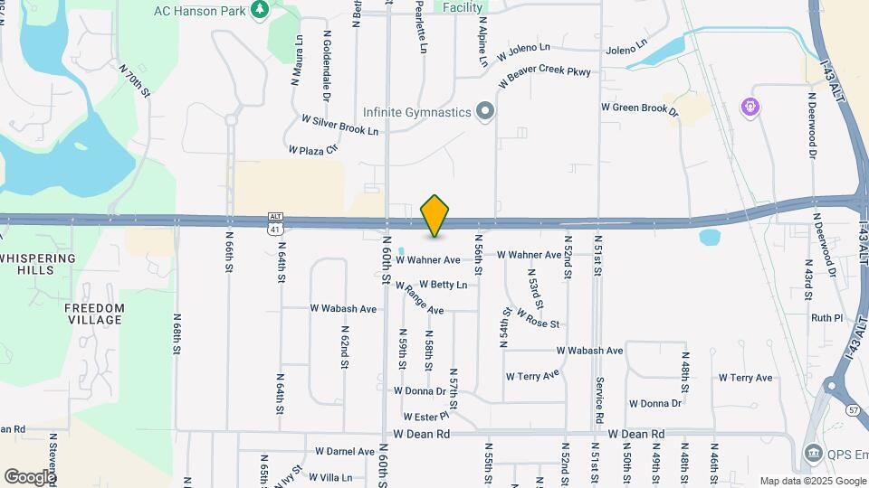 5901 W Brown Deer Rd, Unit 102 Map and Location Details