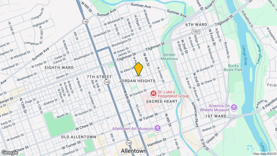 451 Liberty St Map and Location Details