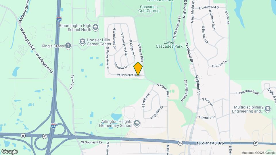 831 W Briarcliff Dr Mapa y Detalles de la Ubicación