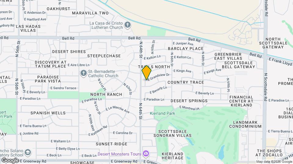 6409 E Grandview Dr Map and Location Details