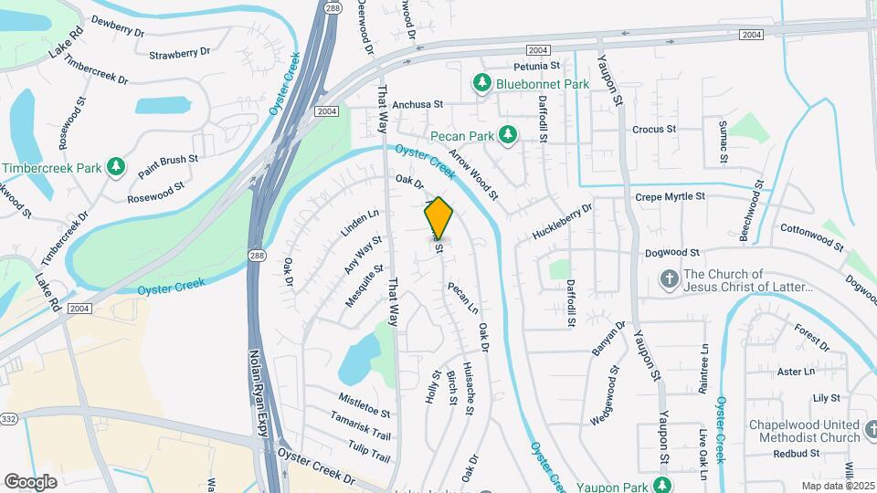 444 Huisache St Map and Location Details