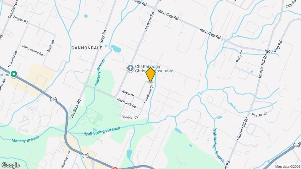 1627 Fernwood Cir Map and Location Details