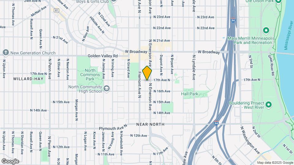 1109 17th Ave N Map and Location Details