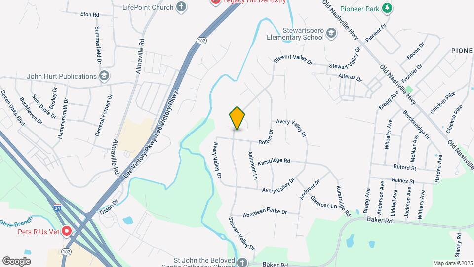 802 Stewart Valley Dr Mapa y Detalles de la Ubicación