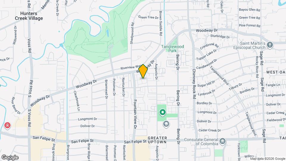 5933 Woodway Place Ct Map and Location Details