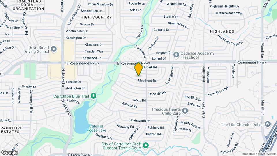 2027 Meadfoot Rd Map and Location Details