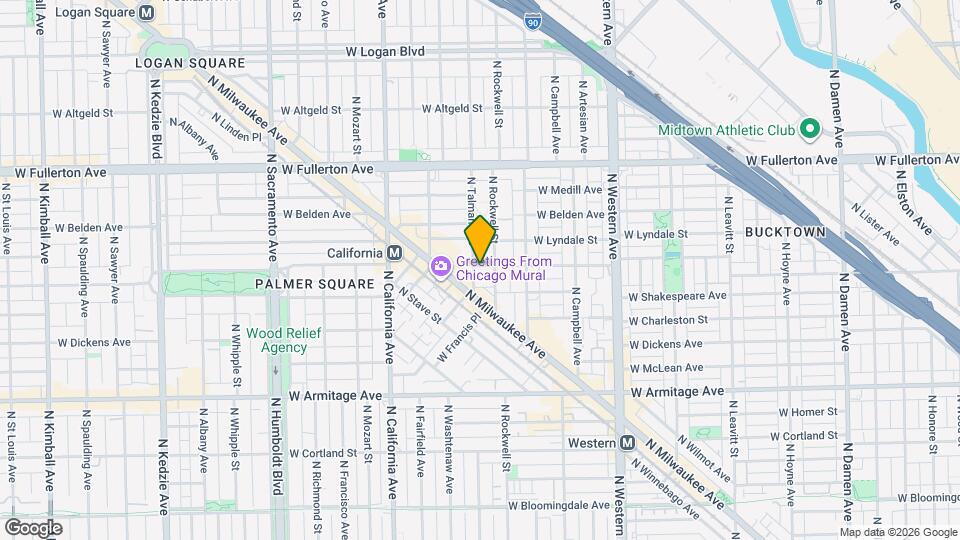 2163 N Talman Ave Map and Location Details