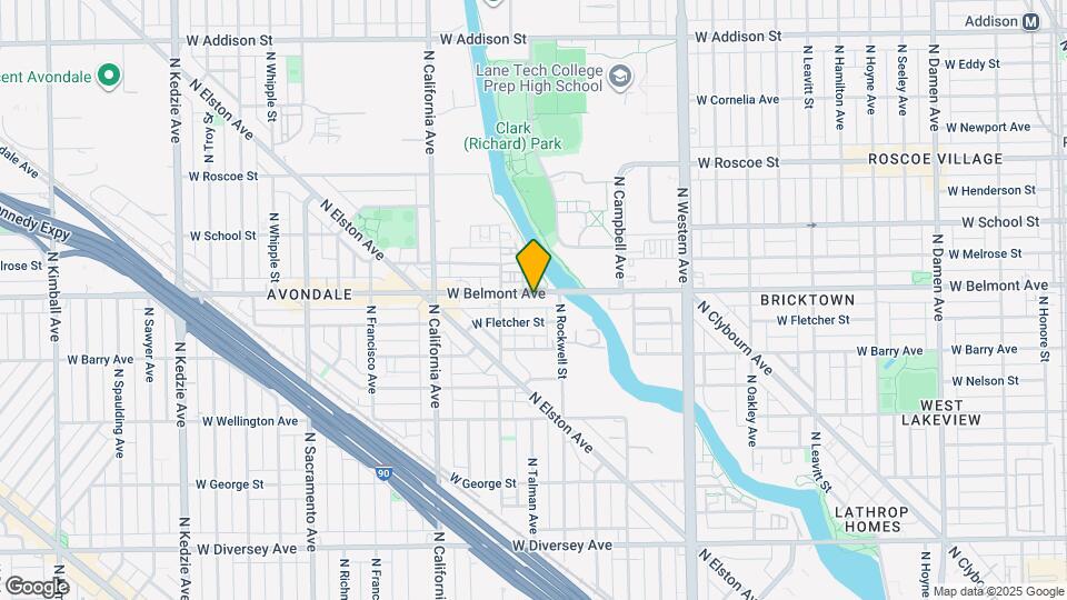 2625 W Belmont Ave Map and Location Details