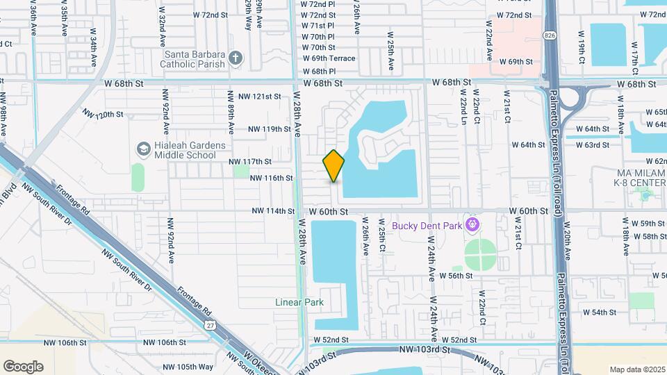 6117 W 26th Ct Map and Location Details