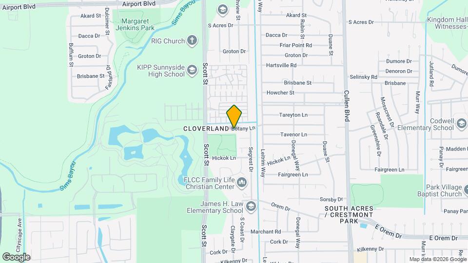 3826 Botany Ln Map and Location Details