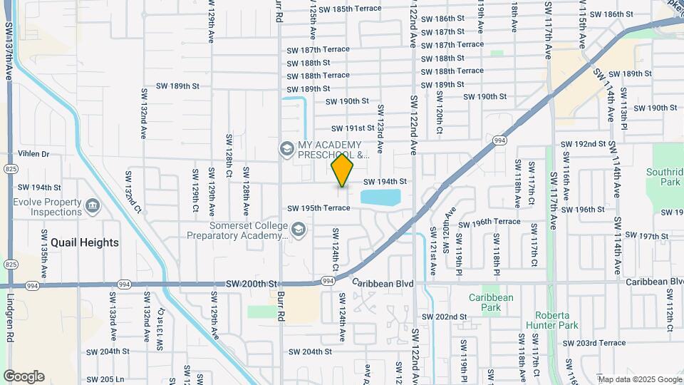 19447 SW 124th Ct Mapa y Detalles de la Ubicación