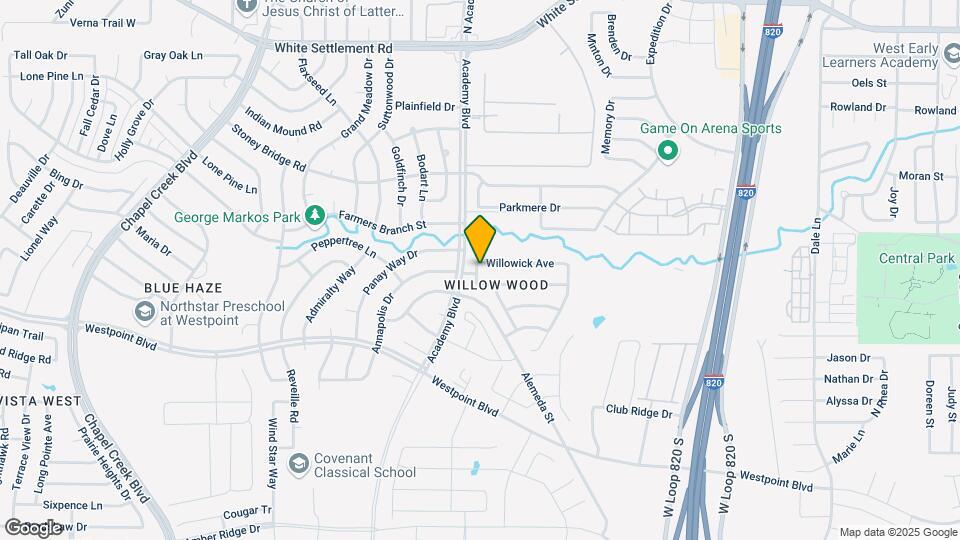 9889 Willowick Ave Map and Location Details