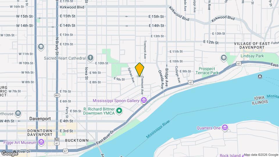 824 Tremont Ave Mapa y Detalles de la Ubicación