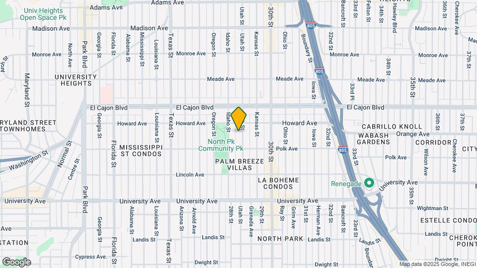 4158 Utah St Map and Location Details