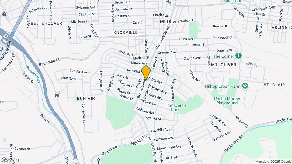 709-713 Brownsville Rd Map and Location Details
