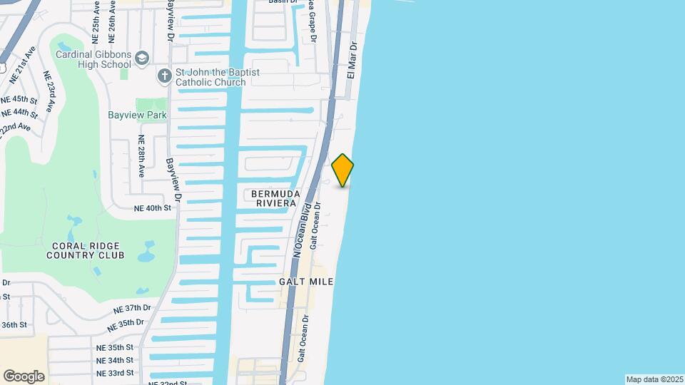 4100 Galt Ocean Dr, Unit #1105 Mapa y Detalles de la Ubicación
