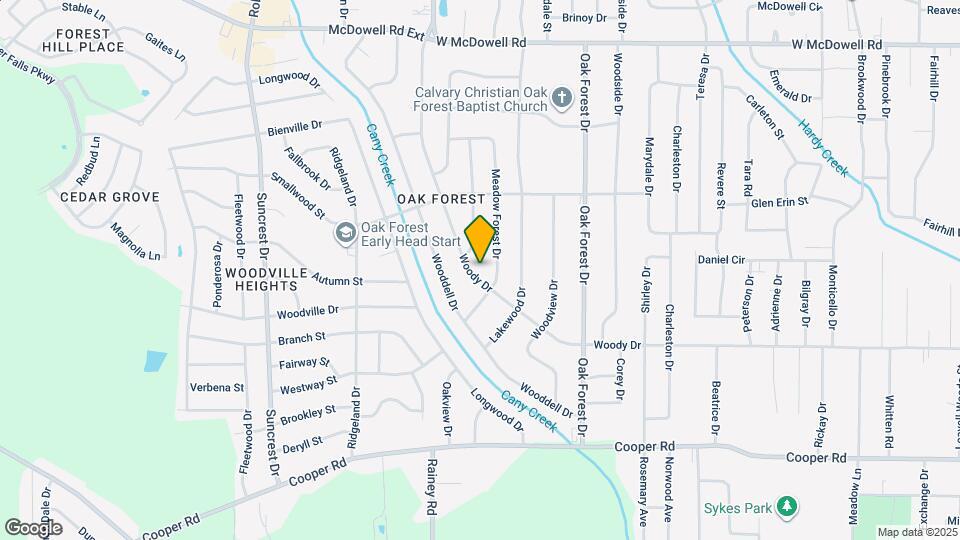 1326 Woody Dr Map and Location Details