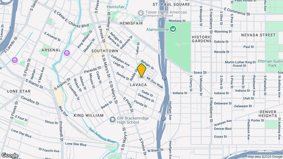 608 Labor St Map and Location Details