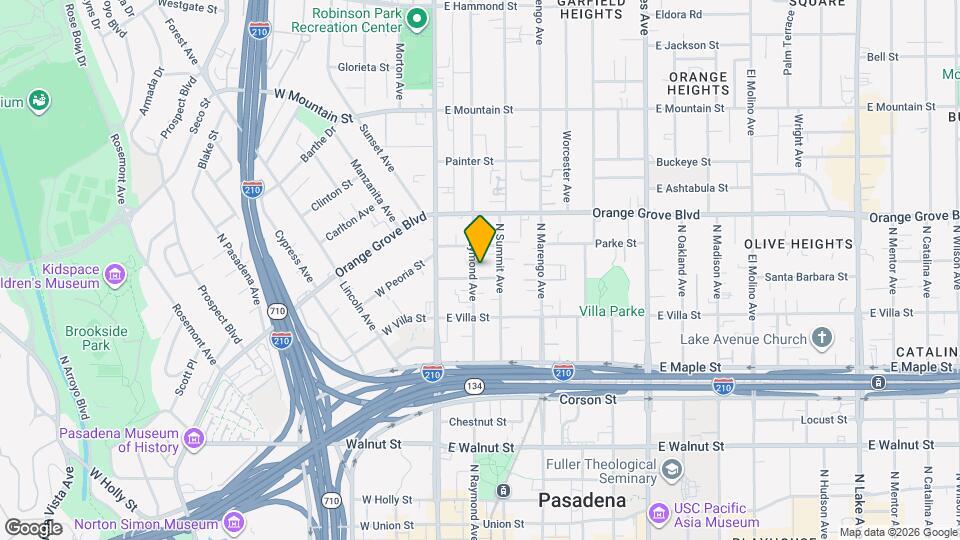 580 N Raymond Ave, Unit 3 Map and Location Details