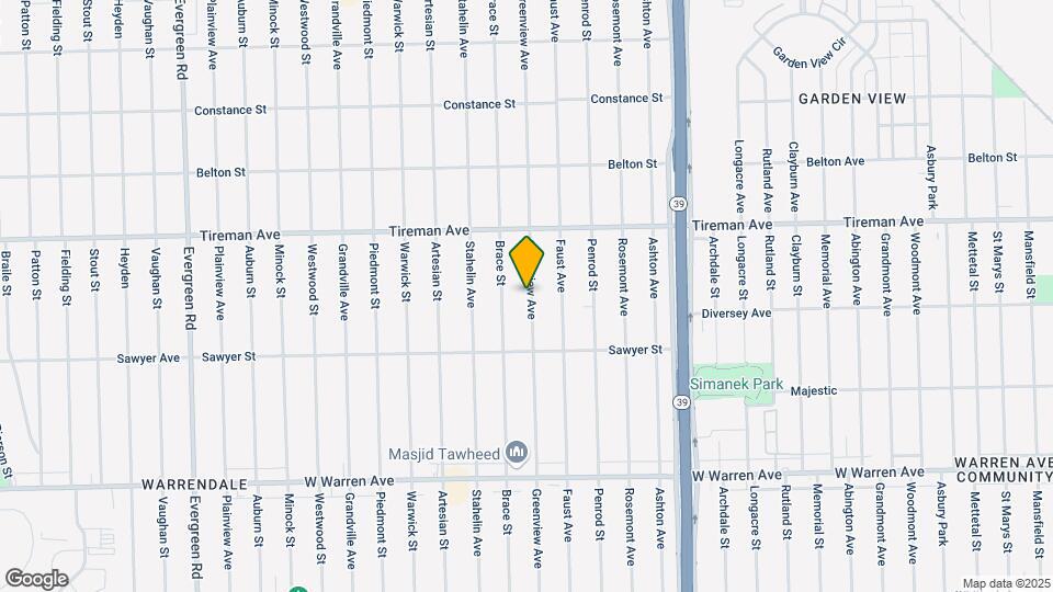 7711 Greenview Ave Map and Location Details