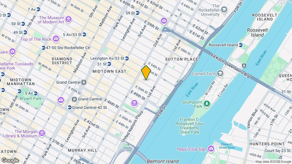 333 E 51st St Map and Location Details