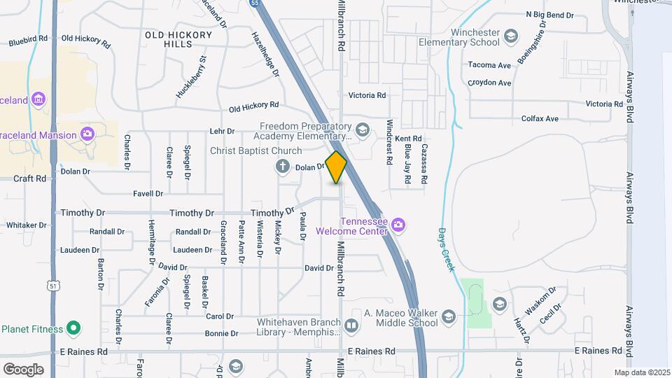 3847 Millbranch Rd Map and Location Details