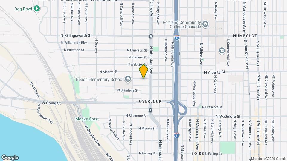1540 N Humboldt St Map and Location Details