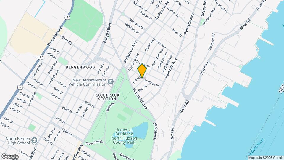 256 Hudson Pl Map and Location Details