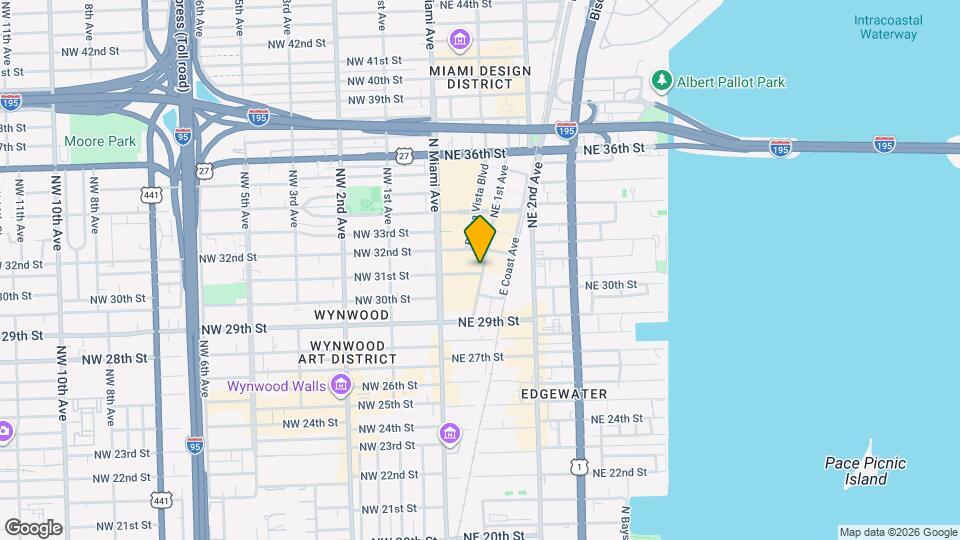 3100 NE 1st Ave Map and Location Details