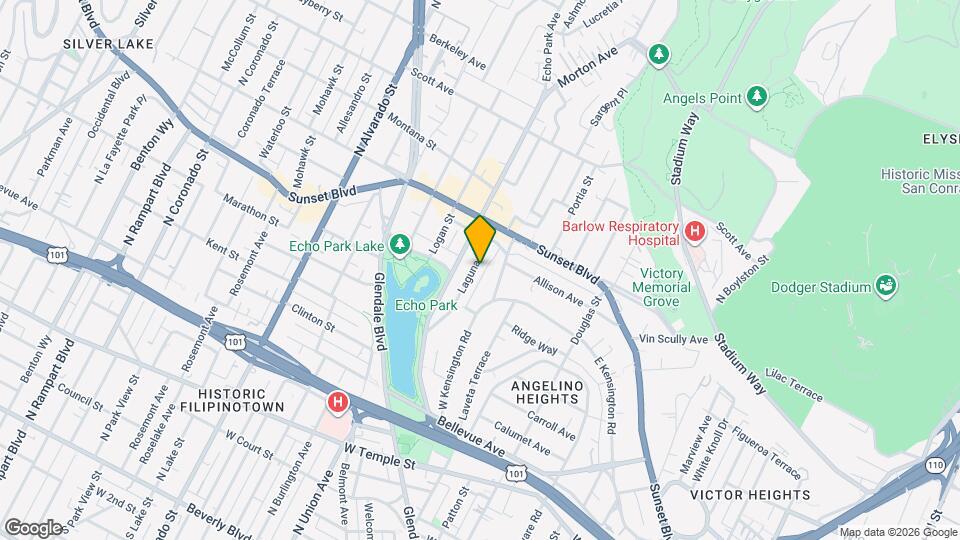 1048 Laguna Ave Map and Location Details