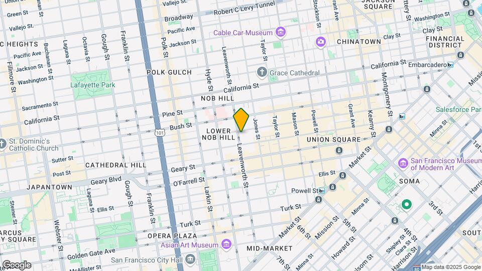 740 Leavenworth St Mapa y Detalles de la Ubicación