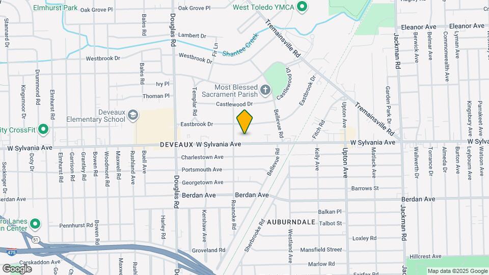 2238 W Sylvania Ave Map and Location Details