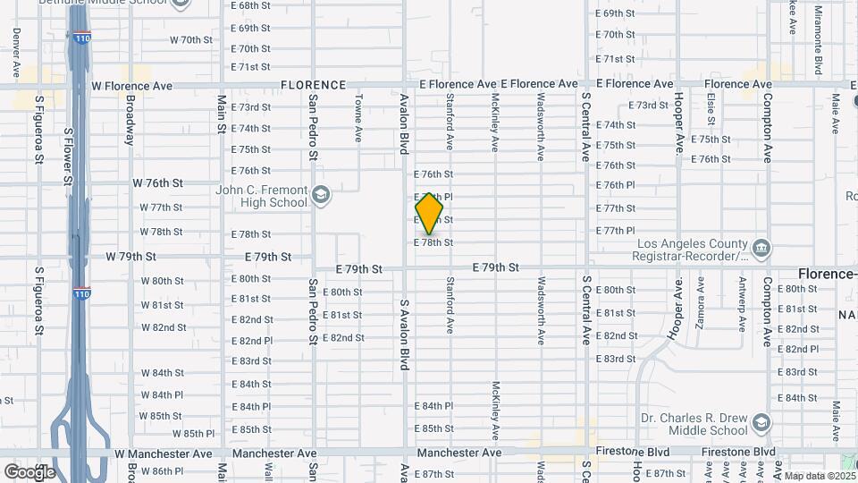 631 E 78th St Map and Location Details